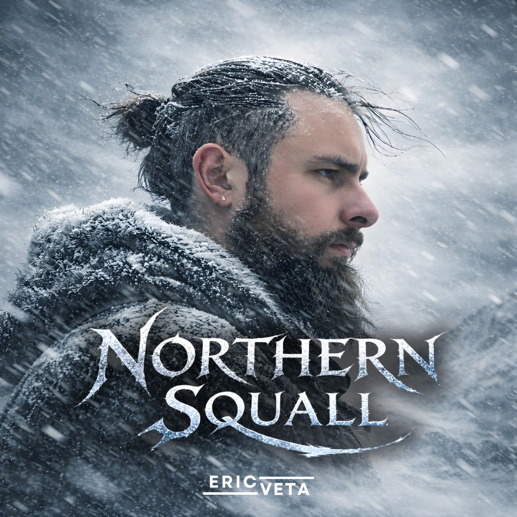 Northern Squall album art – Viking-inspired cinematic dark pop by Eric Veta